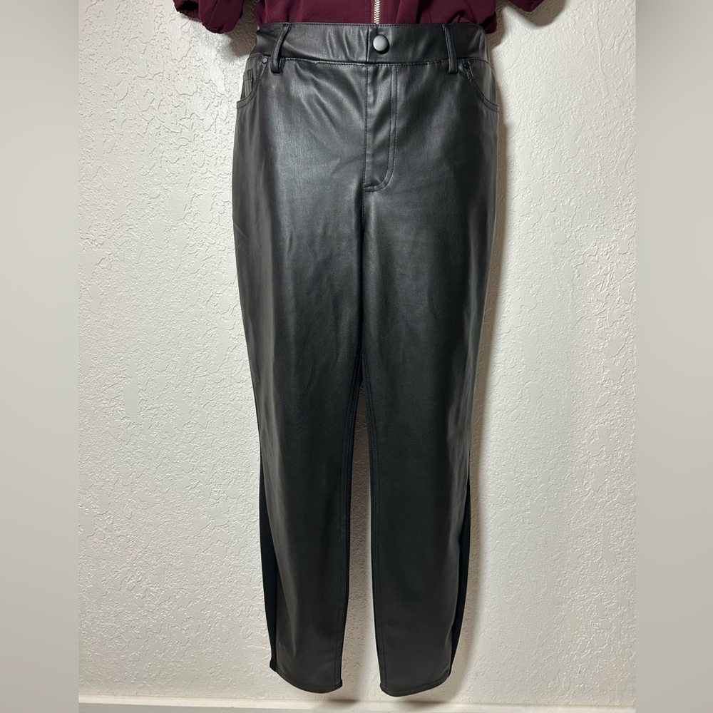 Cato Black Faux Leather Apparel